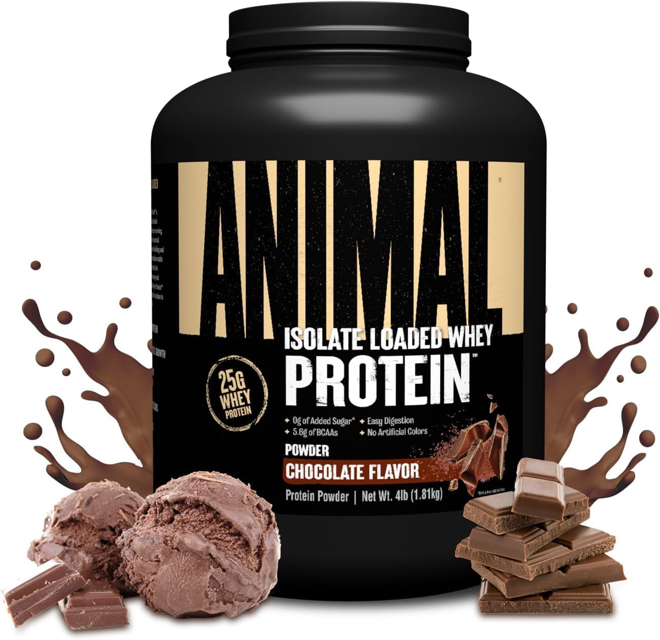 Whey Isolate Protein Powder, 25G High Protein | Strawberry 4LB | Great Tasting Blend for Pre & Post Workout | Digestive Enzymes & 5.6G Bcaas | Build Strength, Lean Muscle & Recover Faster