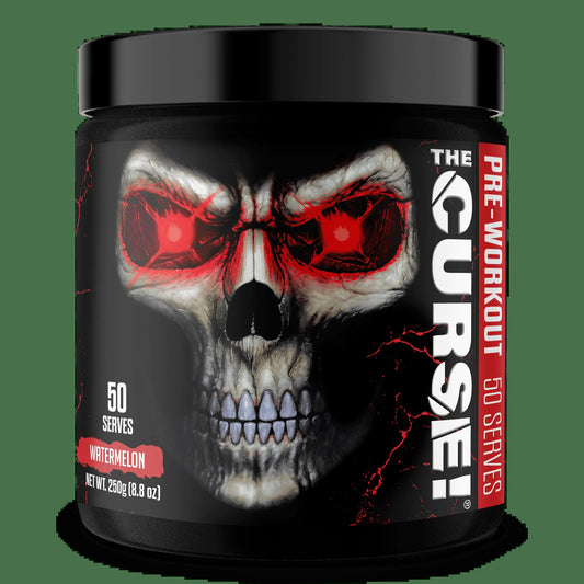 JNX Sports® the Curse Pre Workout Powder Watermelon Pre Workout Mix for Energy and Focus, 50 Serves