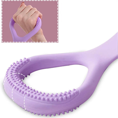Figure 8 Resistance Band with Ergonomic Massage Handles, Lightweight Natural Latex Rope for Toning Arms, Legs, and Lower Body Workout, Working Out Equipment, Work Out Bands, Stretch Band, Resistance Band Workout