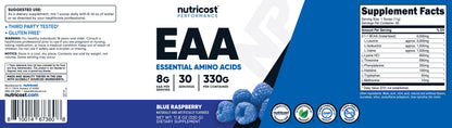 EAA Powder 30 Servings (Blue Raspberry)- Amino Acids Supplement