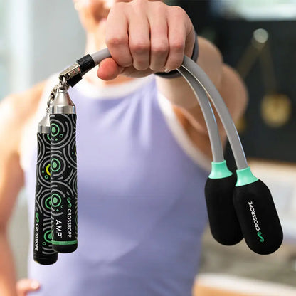 Ropeless AMP Bluetooth Jump Rope Set for Tight-Space Workouts with App Connectivity