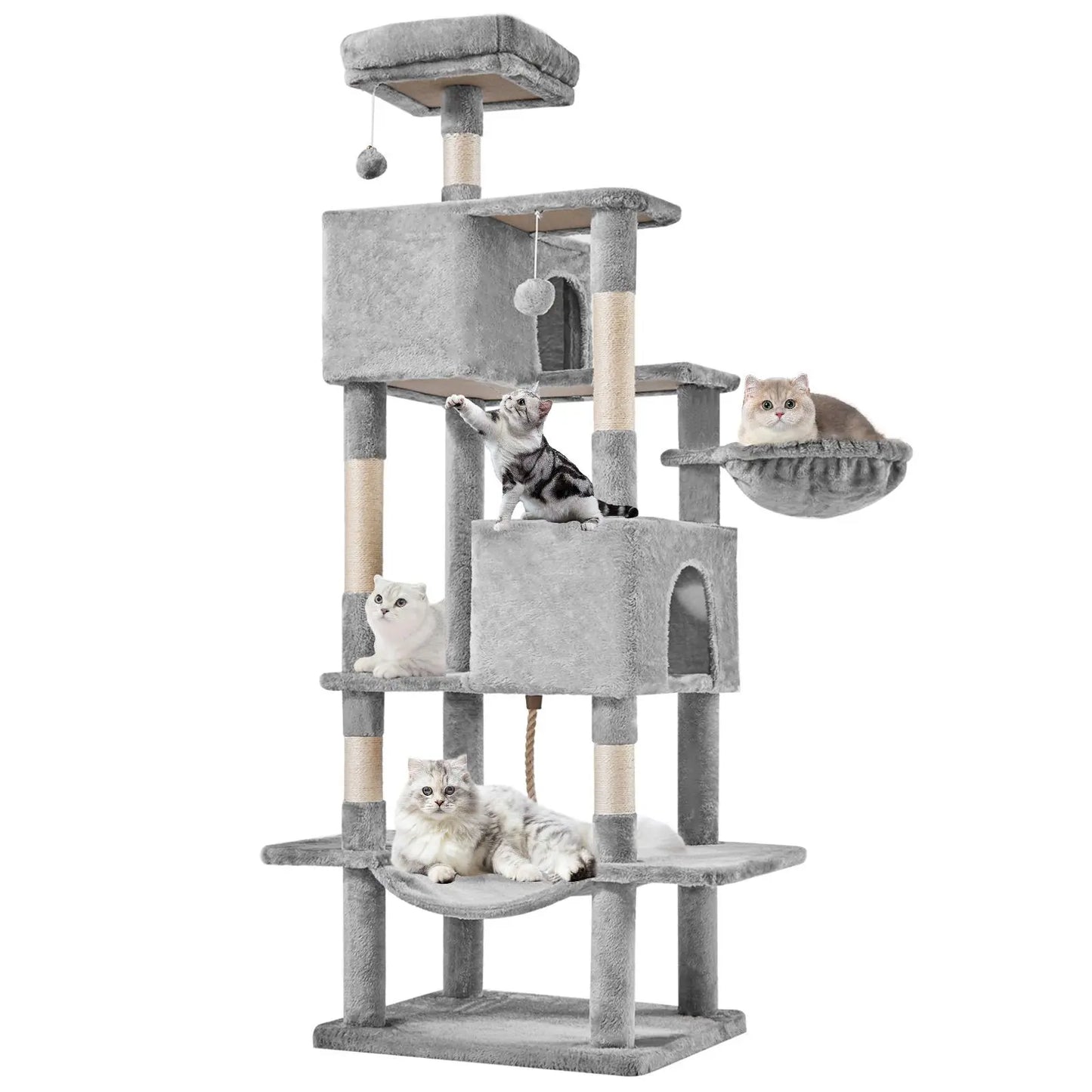 【Dealsforyoudays】 Cat Climbing Shelf, Post Cascading Cat Climbing Shelf, Indoor Playhouse, Cozy Nest, Durable, Space-Saving Design, Gift for Pet Owners