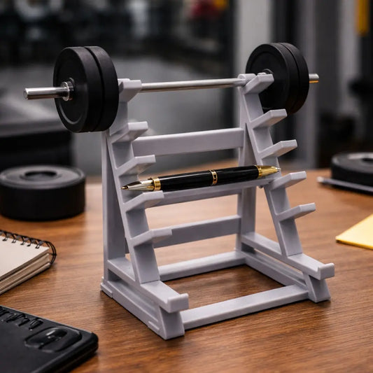Mini Gym Weight Rack Pen Holder Desk Organizer – 3D Printed Pencil & Pen Storage Backtoschool