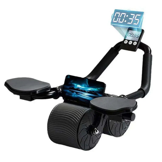 Gains Garage Elbow Supported Ab Roller- Abdominal Wheel for Total Body Workout Ab Trainer