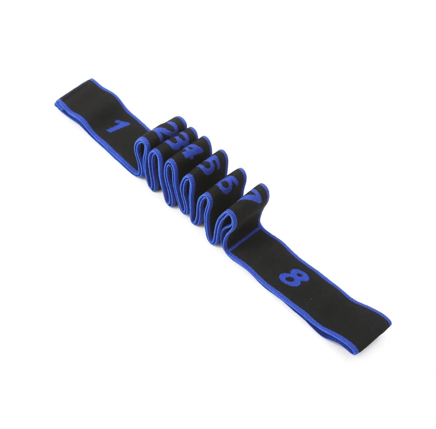 Yoga Pull Strap Belt Girl Elastic Latin Dance Stretching Band Loop Yoga Pilates GYM Fitness Exercise Resistance Band with Number NONE