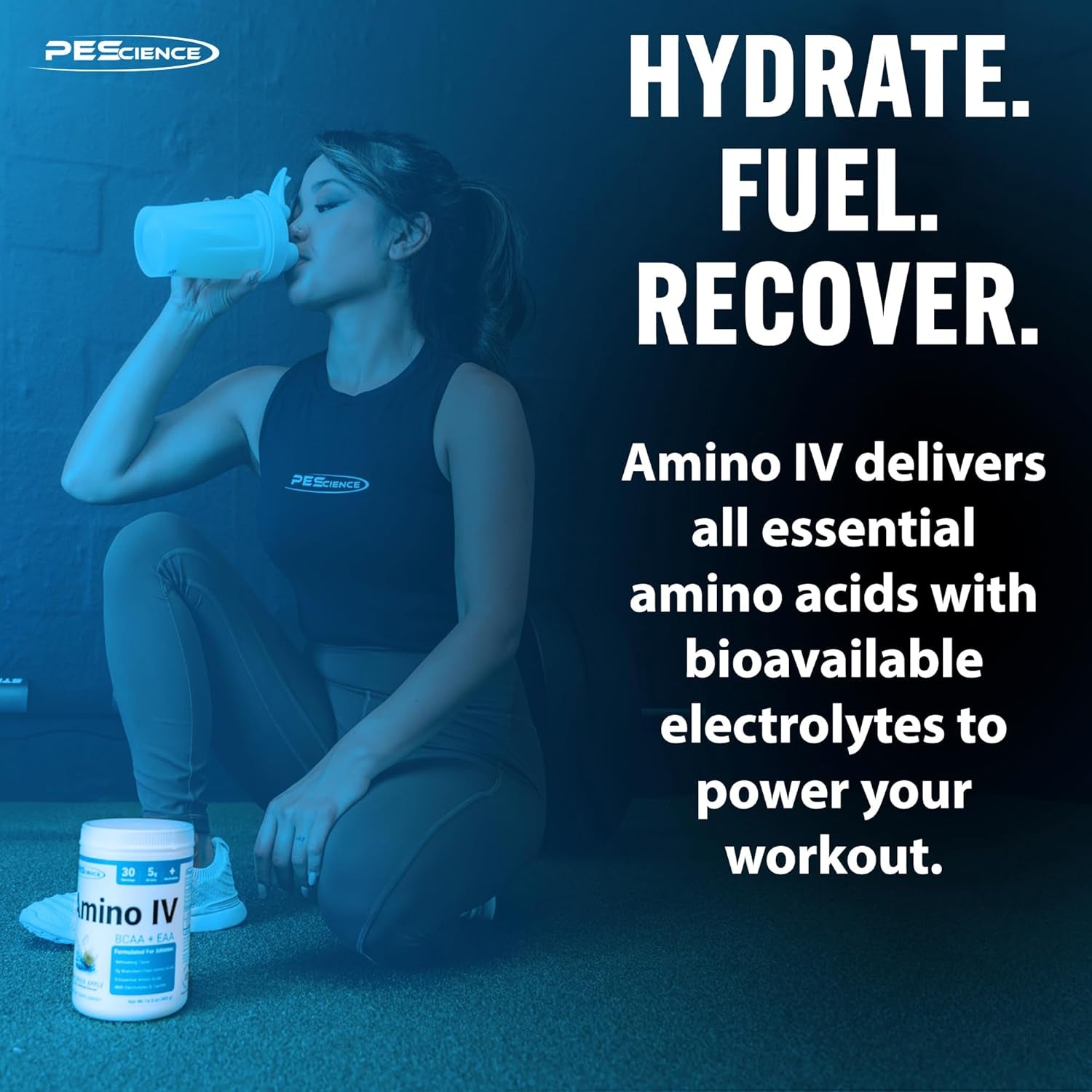 Amino IV BCAA & EAA Powder, Orange Dreamsicle, 30 Servings | Essential Amino Acids, Electrolytes for Hydration and Muscle Recovery, Sugar Free, Taurine, Post Workout