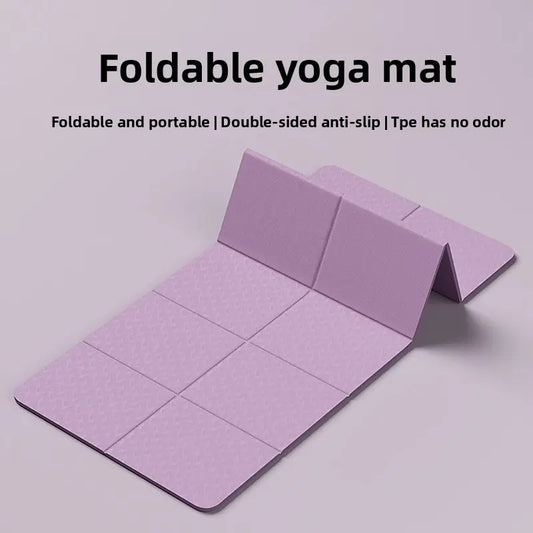 Foldable Yoga Mat Non-Slip Thickened Fitness Mat TPE Yoga Mat Exercise Mat Fitness Training Mat Dance Mat1260