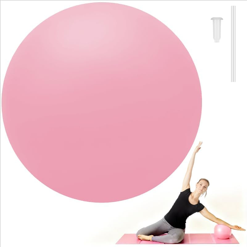 Small Pilates Ball 9 Inch Small Exercise Ball Mini Workout Yoga Balls for Gym Yoga, Core Training, Fitness, Workout, Stability, Improves Balance