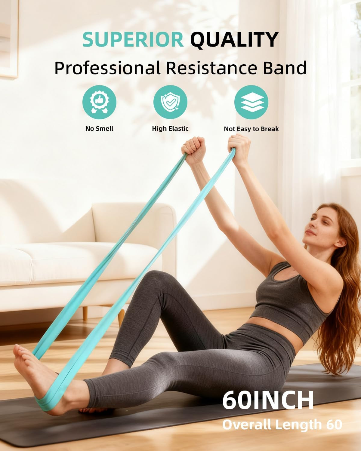 Pilates Ring Set - Studio-Grade Anti-Deformation Pilates Kit - Pilates Equipment for Home Workout - 14'' Pilates Ring, Pilates Ball, 2 Dumbbells, 5 Resistance Bands for Toning Arms, Thighs