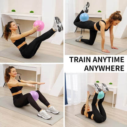 20-Pack of 9 Inch Exercise Balls, Pilates Ball & Mini Yoga Ball for Physical Therapy, Core Strength, Stability Training - Anti-Burst, Slip Resistant for Home, Gym, Office - Bulk Set