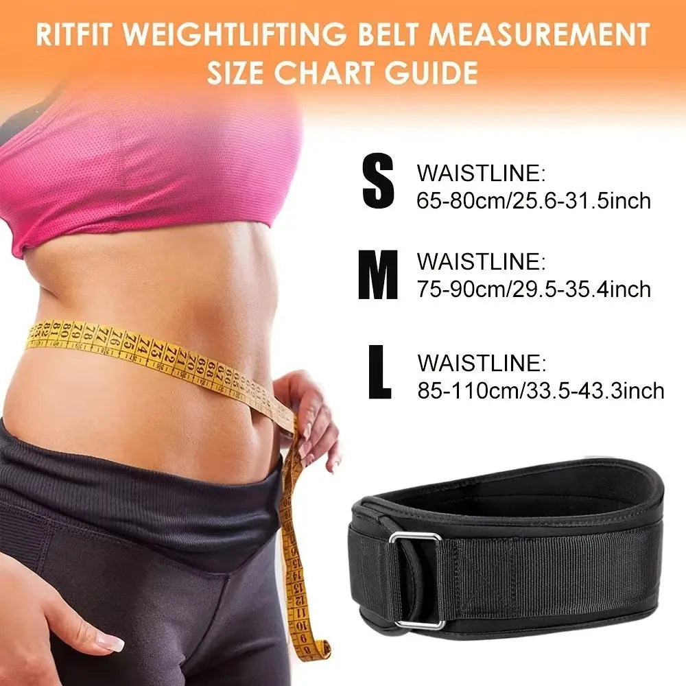 Adjustable Weight Lifting Belt, 1 Count Waist Trainer Belt with Double D-Ring Buckle, Workout Fitness Belt for Squat, Dumbbell, Barbell Exercise, Weightlifting Belt, Gym Accessory, Fitness Accessories