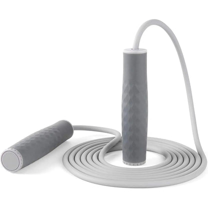 Jump Rope 3 Styles | 1-LB Weighted Jump Rope for Adults Women. || Speed Jump Rope with Ball Bearings for Fitness. ||| Lightweight Skipping Ropes (2 Pack) for and Adult Beginners.