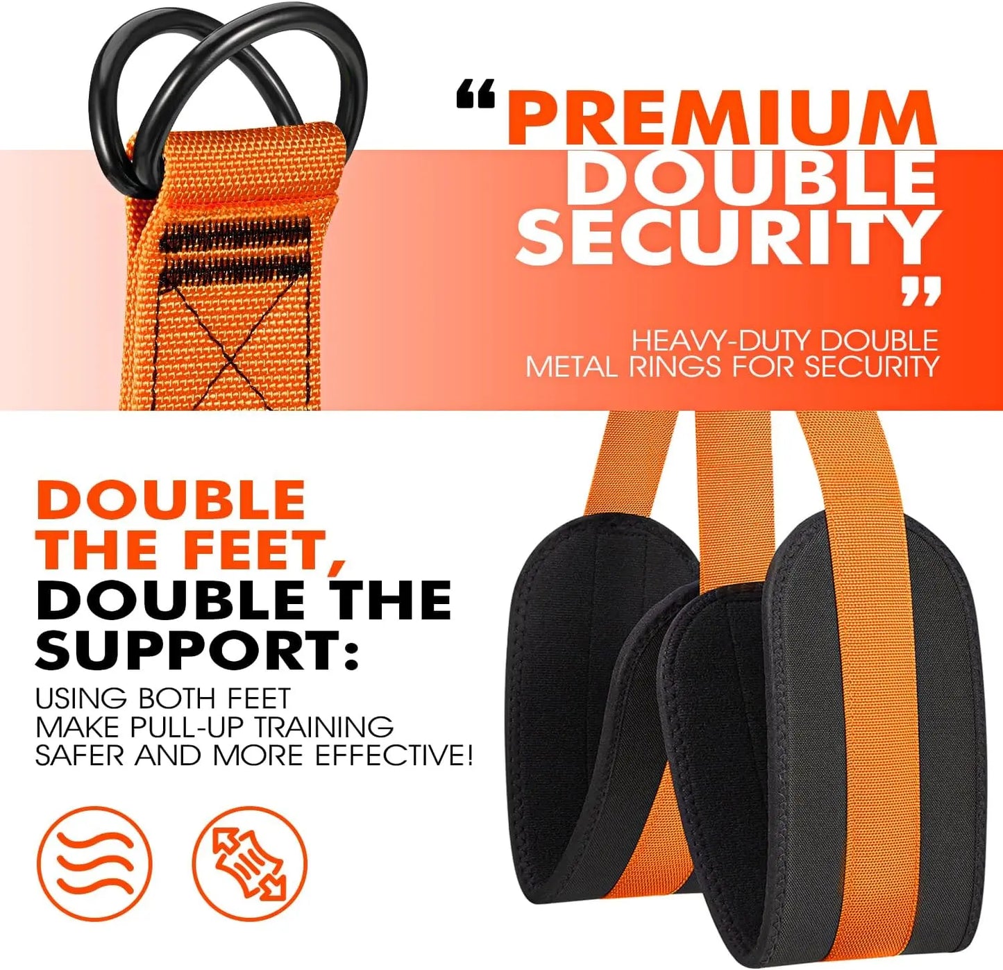 Advanced Pull up Assist Bands Set - Pull up Bands Heavy-Duty 4X75Lbs Resistance, Adjustable Workout Straps, Custom Height, Wide Footplate, Calisthenics Tools, Home Gym Fitness Exercise Equipment for Resistance Band Workouts Home Gym Kit