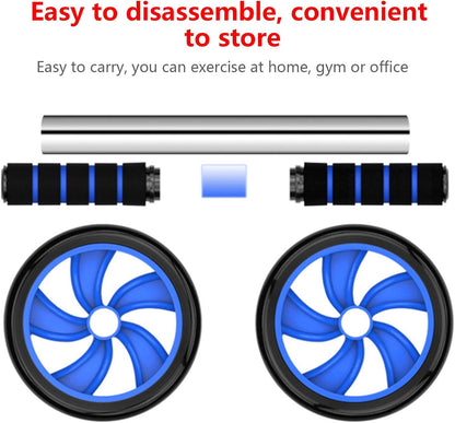 Ab Roller Kit, 5-In-1 with Knee Pads, Push-Up Bars & Jump Rope