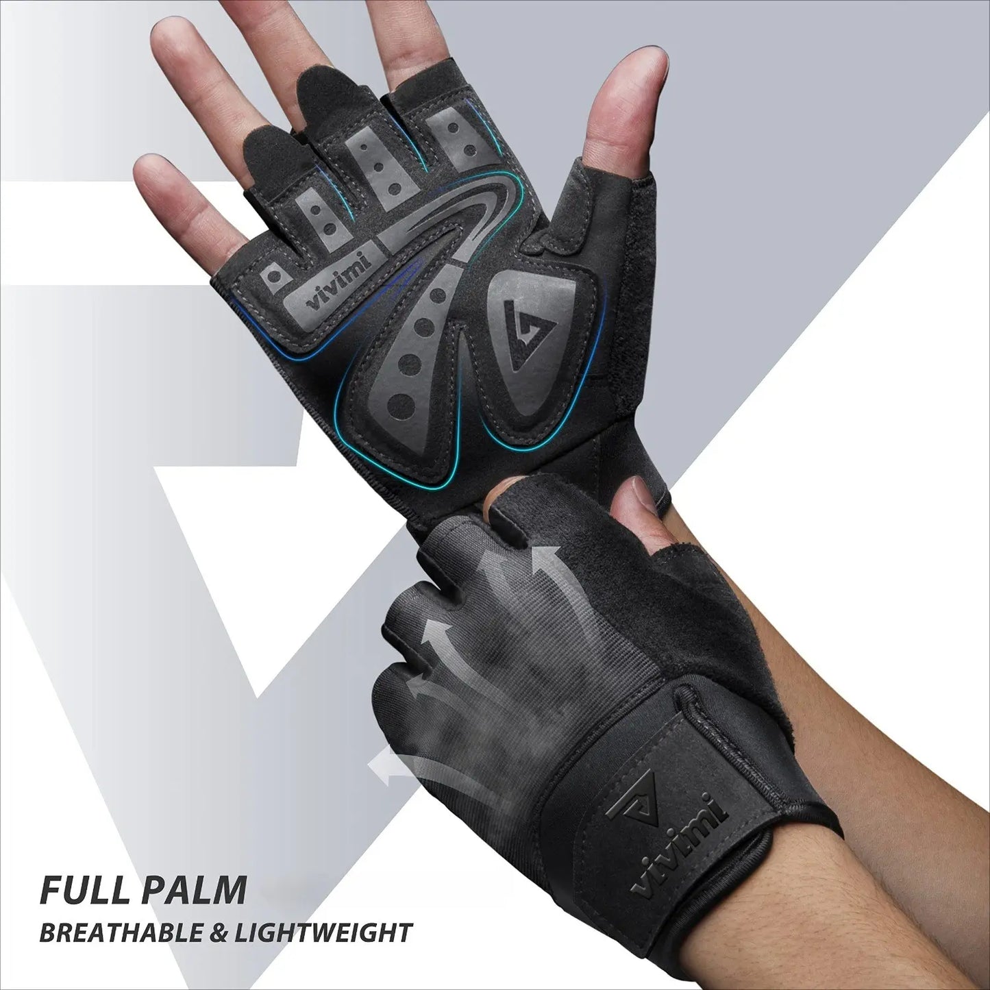 Breathable Half Finger Gym Gloves, Random Print Lightweight Non-Slip Workout Gloves with Wrist Support, Durable Unisex Training Gloves for Weightlifting, Cycling & Daily Fitness, Fitness Accessories