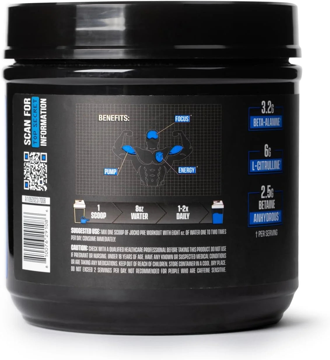 Ultimate Pre Workout Powder - Pre-Workout Energy Powder Drink (Blue Raspberry)