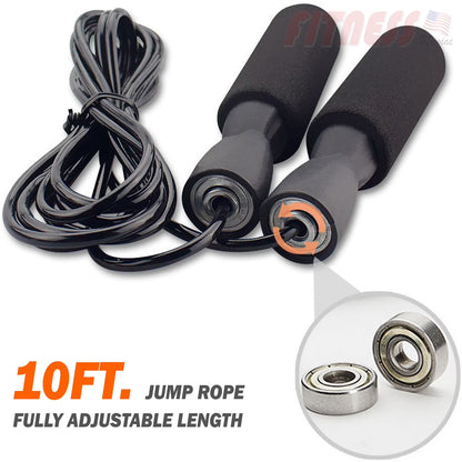Skipping Rope with Ball Bearings Rapid Standard Speed Jump Rope PVC Cable