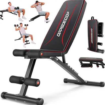 OPPSDECOR Adjustable Weight Bench - Full Body Strength Training Workout Equipment for Home Workout, Home Gym Equipment, 3S Fast Folding, Father'S Day Gifts (Black, White, Pink) Tiktokshopbacktoschool, Fit at Home