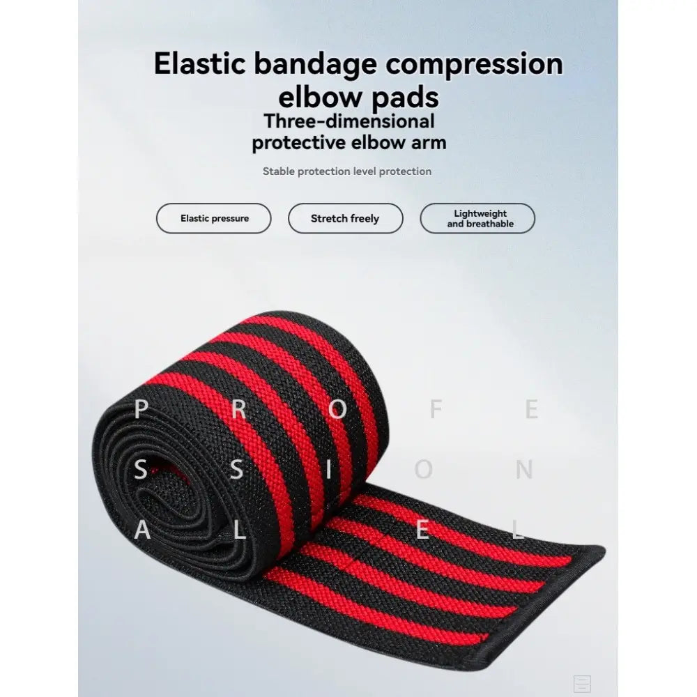 Professional Pressure Band Elbow Support, Fitness Weightlifting Gear, Gym Sports Accessories, Push Press Strength Arm Guard, Assist Wrap Brace