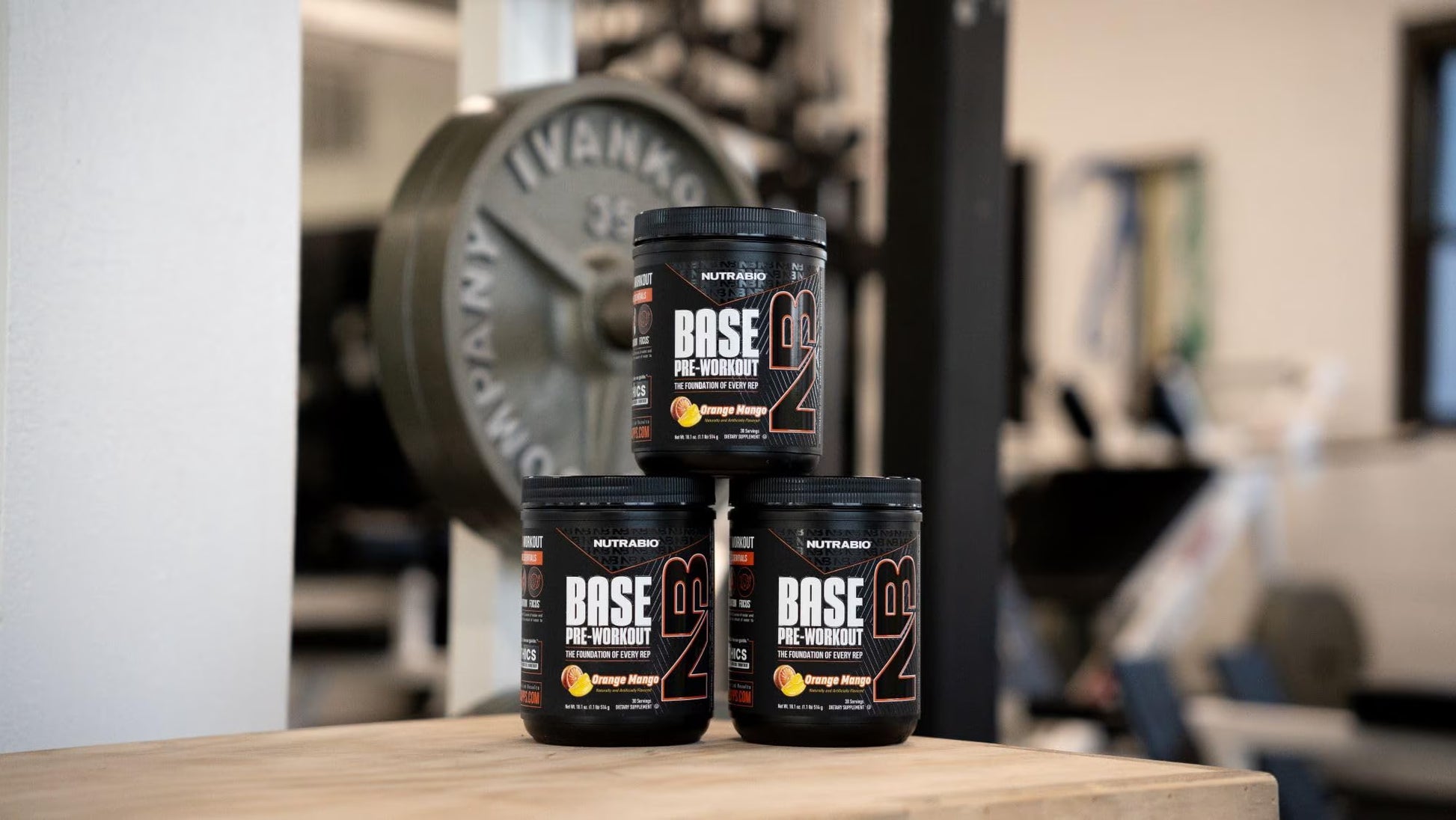Base Pre-Workout Powder- 200Mg Caffeine- Endurance, Pump, Clean Pre-Workout -30 Servings - Orange Mango