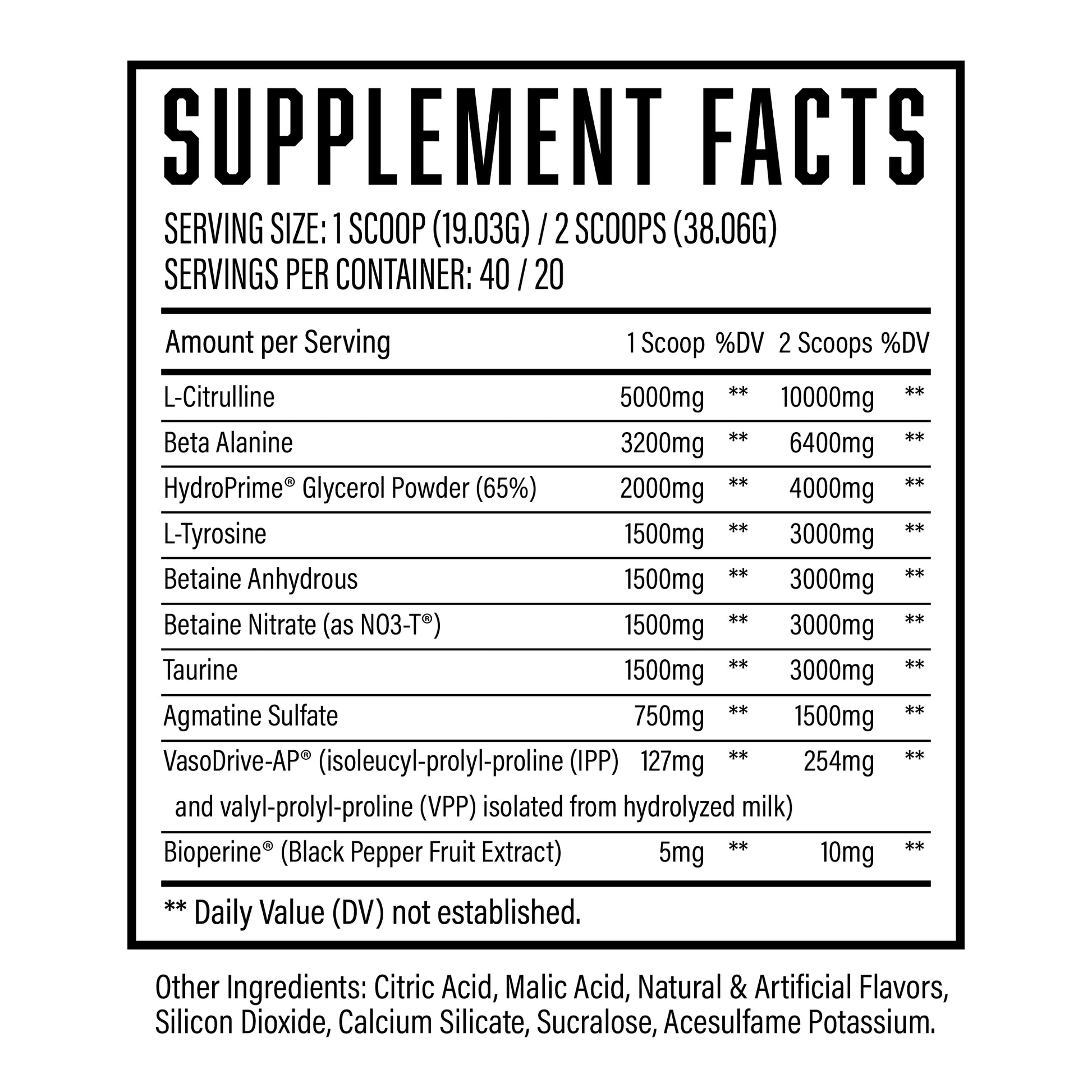 Pump Serum | Non Stim Pre Workout