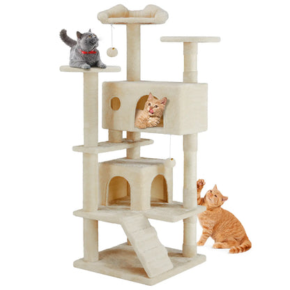 【Dealsforyoudays】 Cat Climbing Shelf, Post Cascading Cat Climbing Shelf, Indoor Playhouse, Cozy Nest, Durable, Space-Saving Design, Gift for Pet Owners