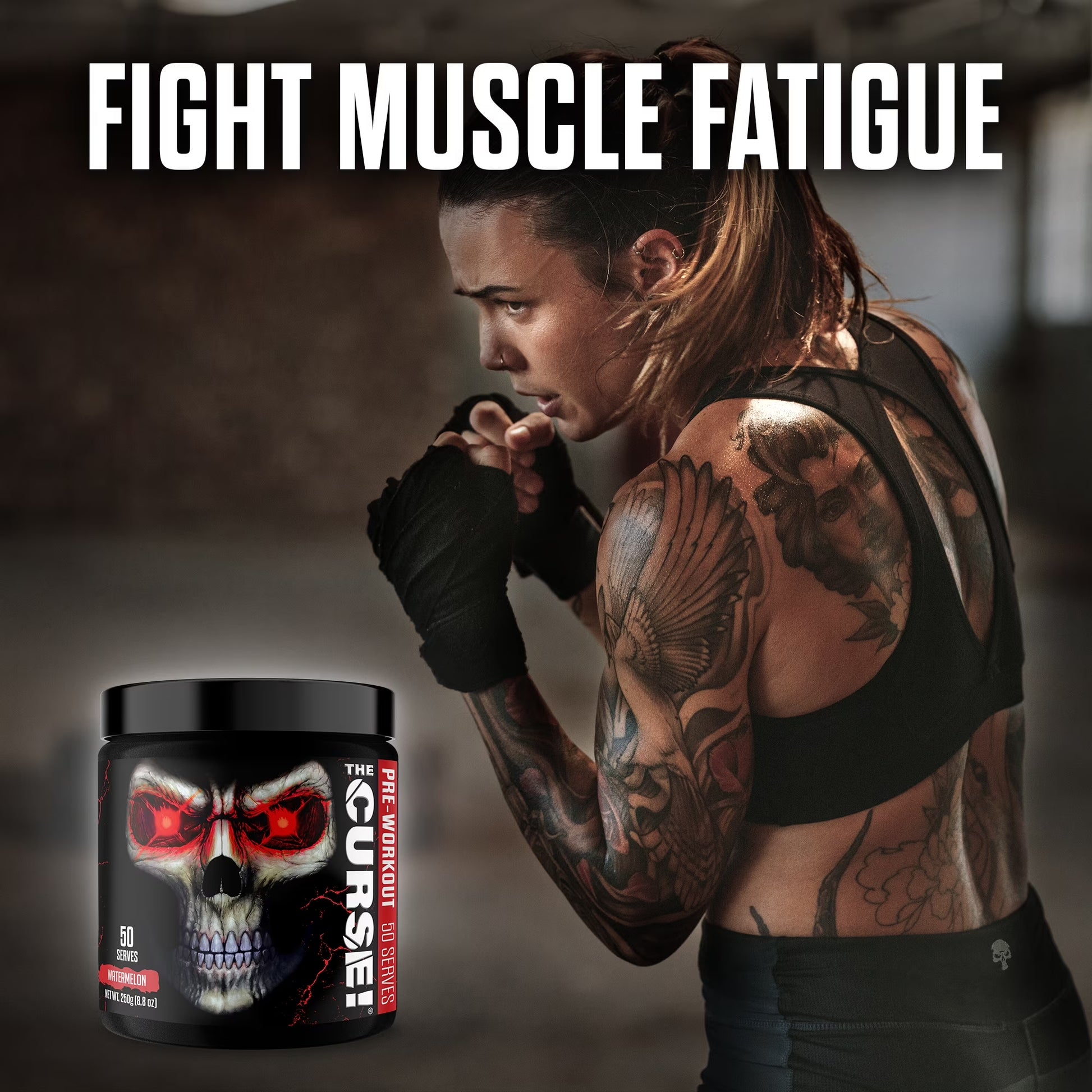 JNX Sports® the Curse Pre Workout Powder Watermelon Pre Workout Mix for Energy and Focus, 50 Serves