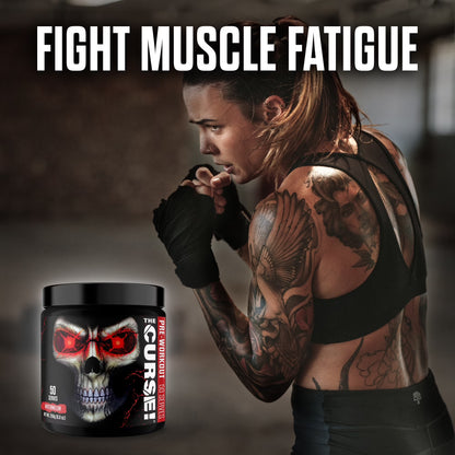 JNX Sports® the Curse Pre Workout Powder Watermelon Pre Workout Mix for Energy and Focus, 50 Serves
