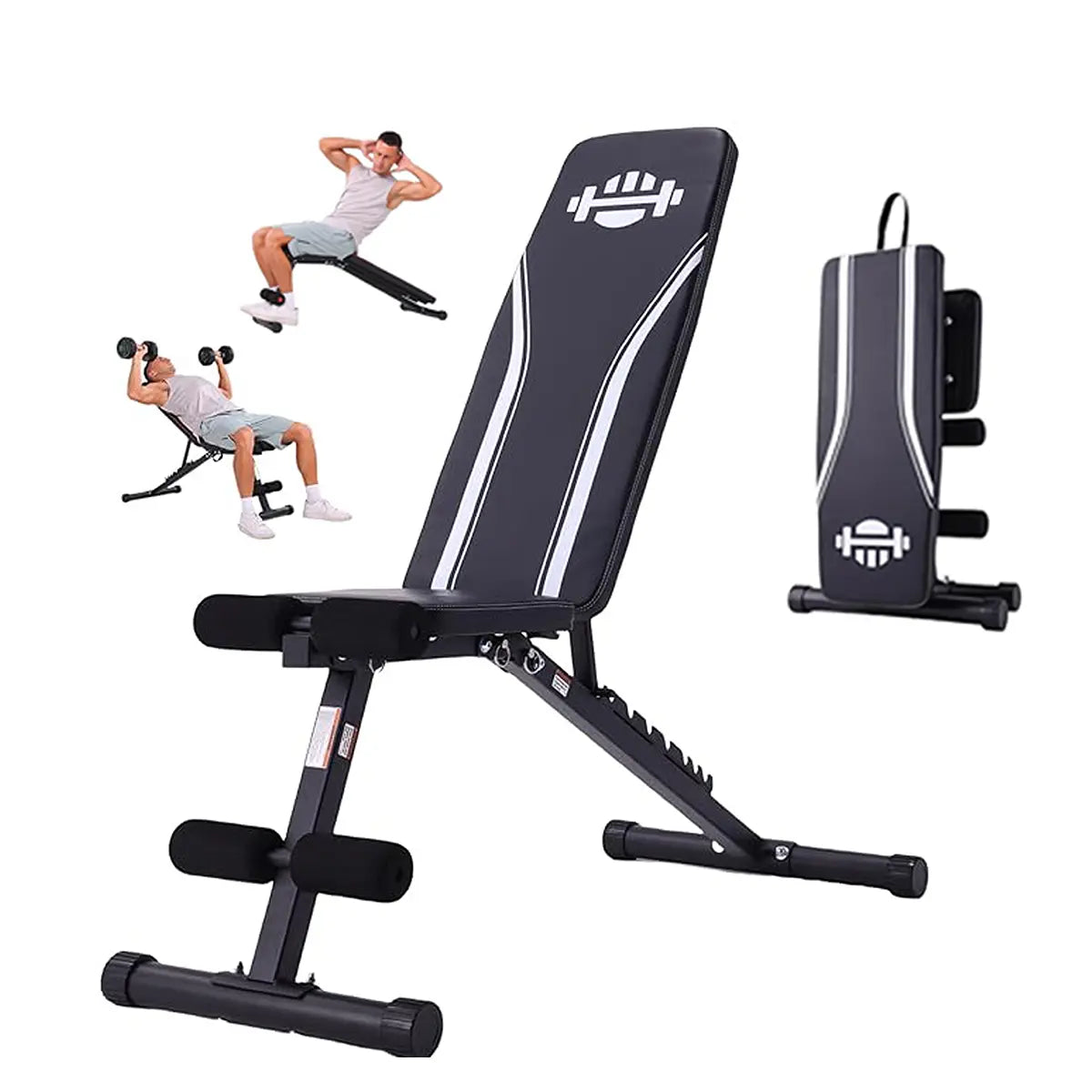 OPPSDECOR Adjustable Weight Bench - Full Body Strength Training Workout Equipment for Home Workout, Home Gym Equipment, 3S Fast Folding, Father'S Day Gifts (Black, White, Pink) Tiktokshopbacktoschool, Fit at Home