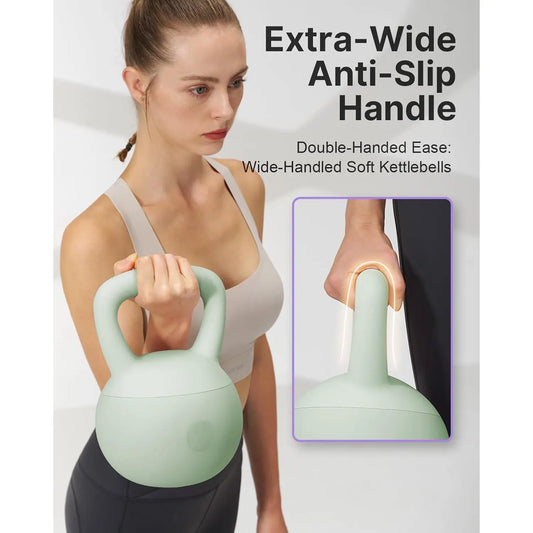 Soft Kettlebell,Kettlebell Anti-Slip Grip Weight for Home Workouts, Kettlebells Set Strength and Safety Guaranteed