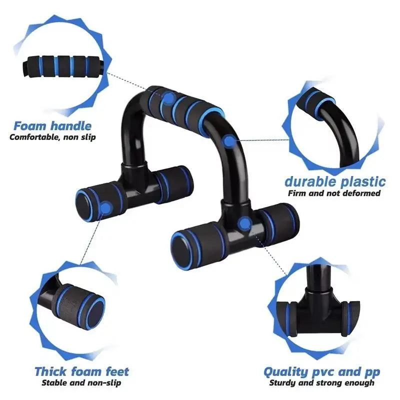 Portable Push-Up Handles - Non-Slip Bars for Chest, Arm and Core Exercise Tools - Home Gym Essentials, Fitness Enthusiast Essentials, Exercise Equipment, Push-Ups, Gym Supplies Push up Stand Push Board