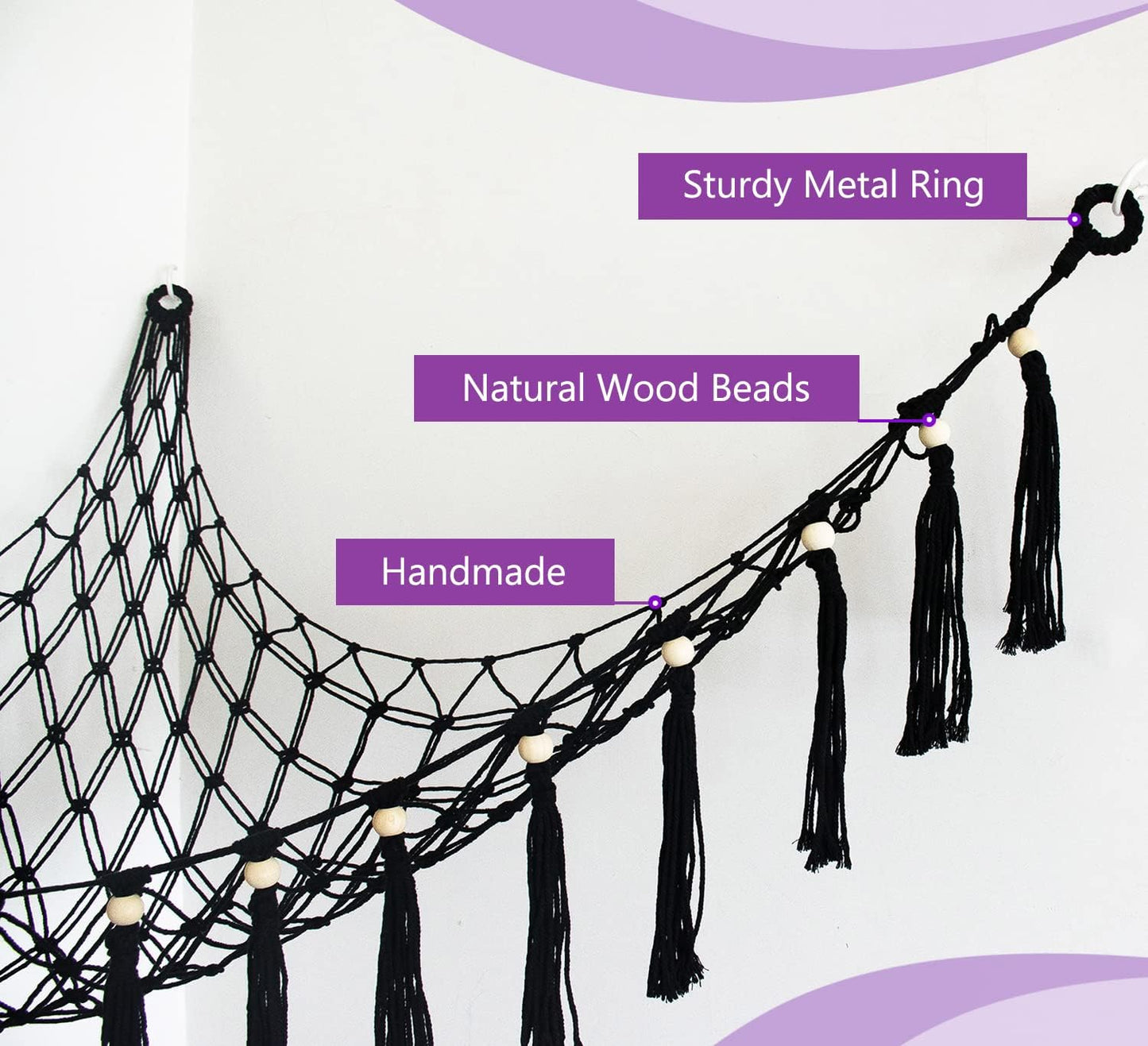 Exercise Ball Holder Yoga Ball Rack Corner Hanging Storage Net or Hammock for Fitness Ball Balance Ball Organizer Pregnancy Stability Ball Swiss Balance Ball for Yoga Studio and Gym