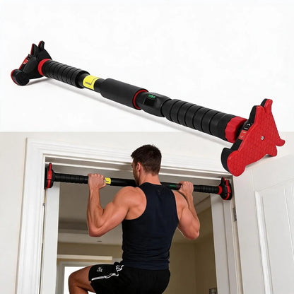 Pull up Bar for Doorway with Level Meter & Anti-Slip Design - Adjustable No Screws Chin up Bar for Home Gym, 440 LBS Max Load, for Strength Training