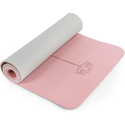 Yoga Mat Non Slip, Pilates Fitness Mats, , Anti- 1/4" Thick Yoga Mats for Women, Exercise Mats for Home Workout with Carrying Sling and Storage Bag
