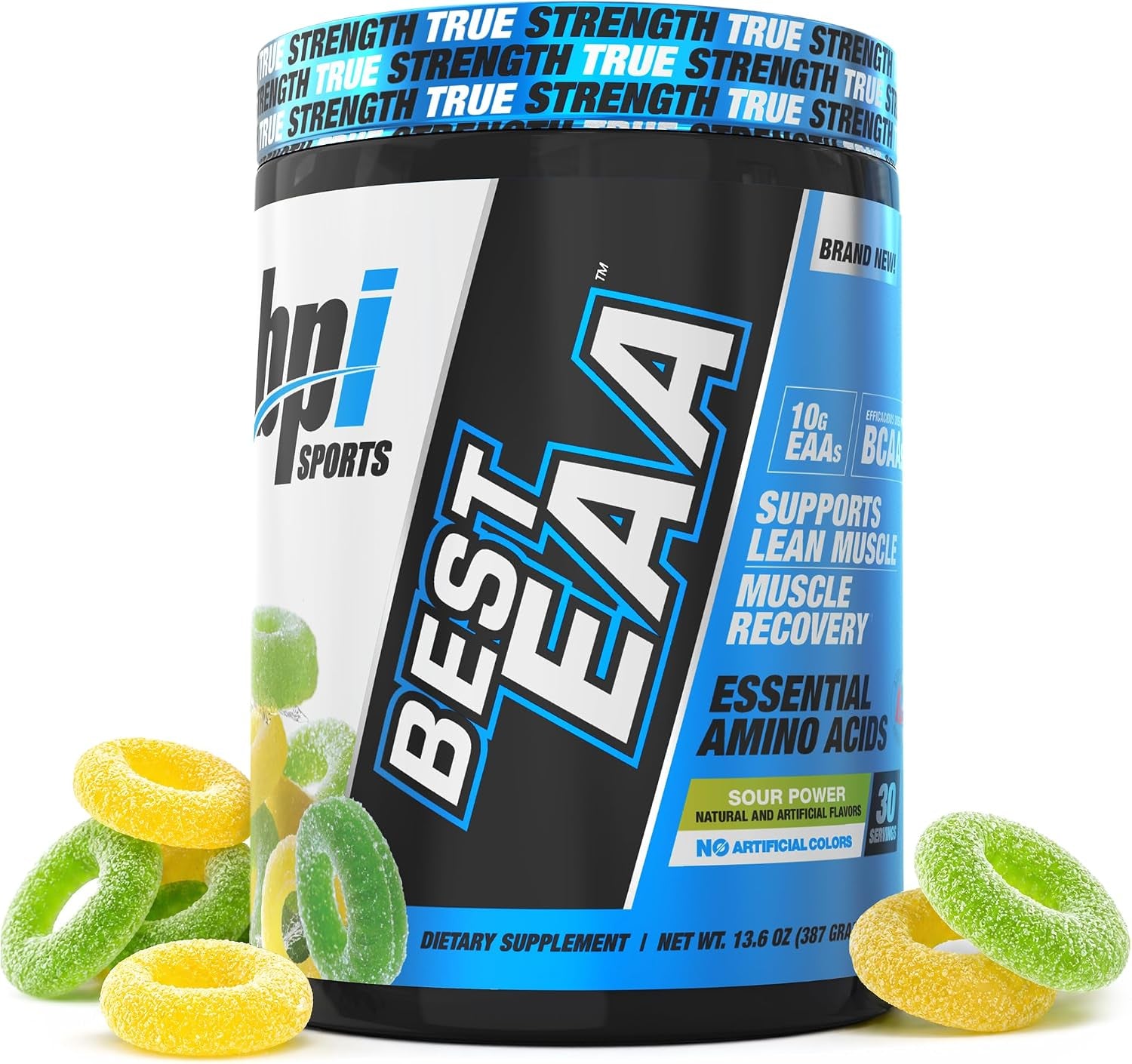 Essential Amino Acids EAA Powder - Pre, Intra & Post Workout Drink - BCAA Powder for Men & Women, EAA + BCAA + Hydration. Advanced Formula with 10G of EAA. (Sour Power)