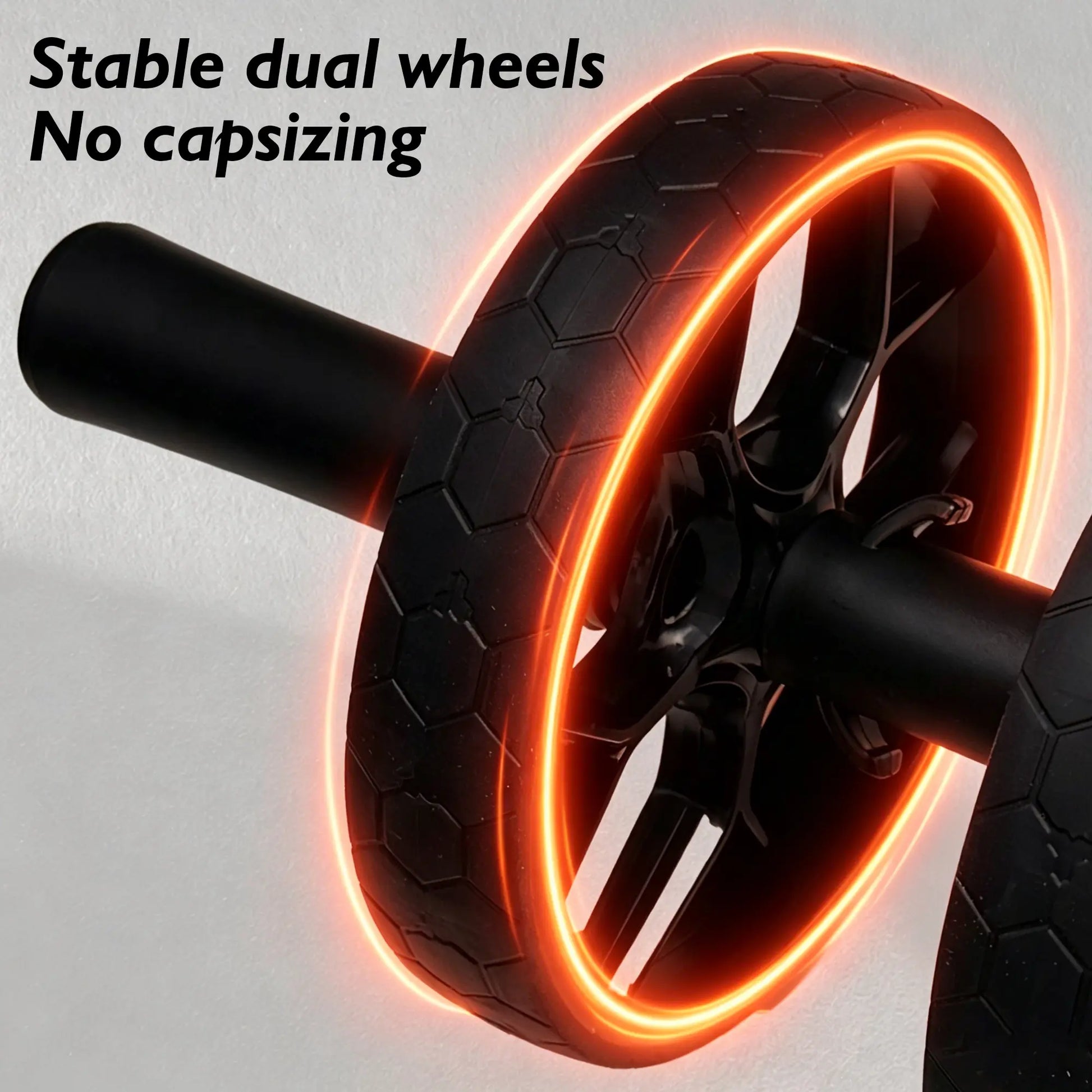 Soulyis Elastic Rope Ab Wheel, Double Wheels with Resistance Band, Quiet and Non-Slip, Ab Roller,Home Full-Body Training Equipment, Adjustable Intensity,Ab Roller with Elbow Support, Ergonomic Handles.
