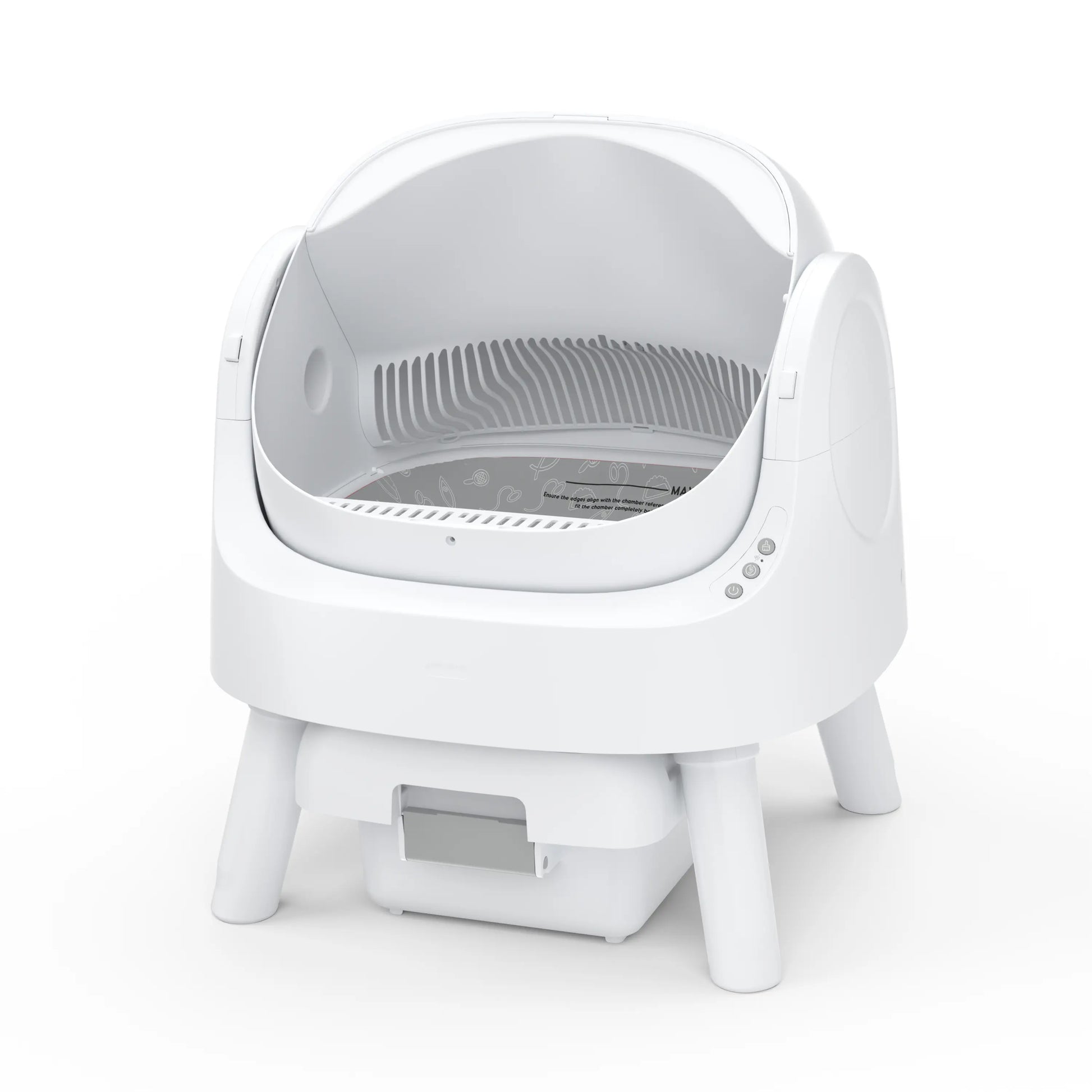 Petpivot Autoscooper 11 Open-Top Self-Cleaning Cat Litter Box，Odor-Free Waste Disposal Includes Trash Bags Summervibes Petlovers