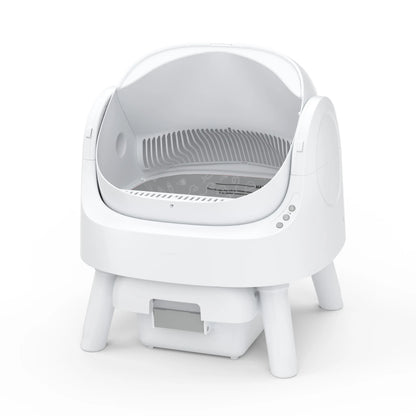 Petpivot Autoscooper 11 Open-Top Self-Cleaning Cat Litter Box，Odor-Free Waste Disposal Includes Trash Bags Summervibes Petlovers
