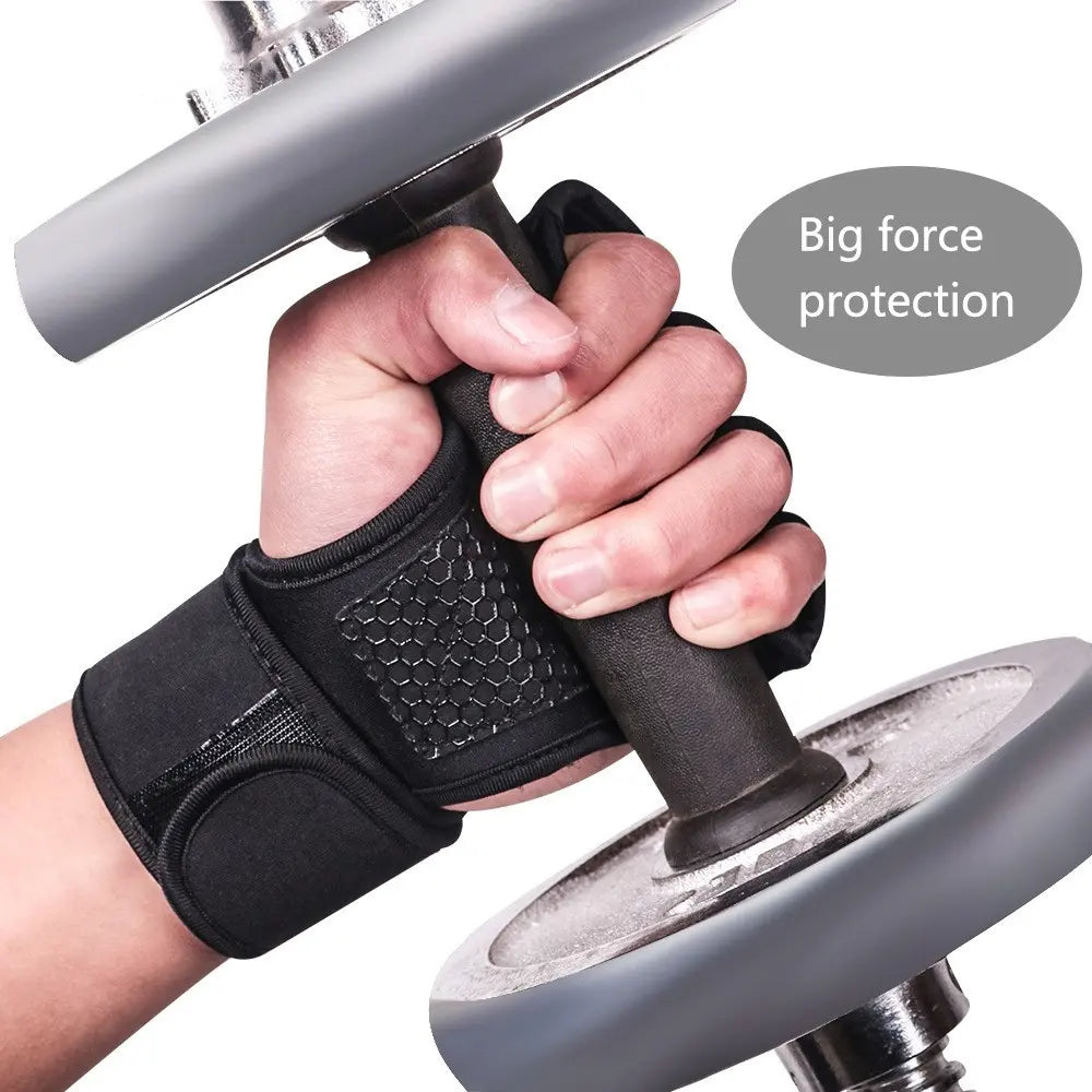 Weight Lifting Training Gloves, 1 Pair Anti-Slip Strength Training Gloves, Sports Gloves for Men & Women, Fitness Accessories, Workout Accessories, Gym Accessories