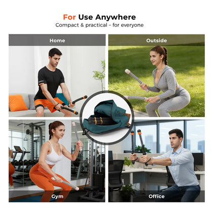 Aervital 2026 New Cordless Battle Ropes for Home Gym Full Body Workout Ropes for Men Women No Jump Ideal for HIIT Training Equipment & Festival Gift, Pink