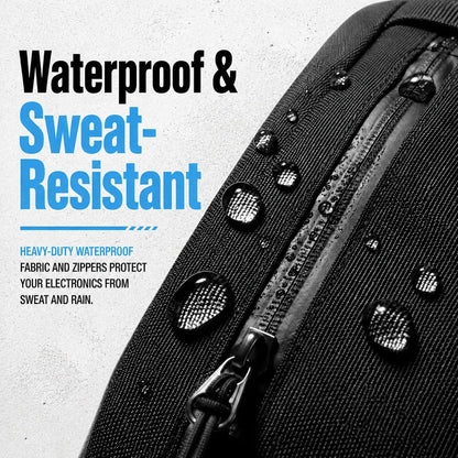 Crossbody Bag for Men and Women, Portable Sling Bag with Multi Pocket Storage Organizer, Waterproof Utility Pouch with Magnetic Closure, Compact Gym Workout Bag for Travel, Sports, Outdoor Activities and Everyday Carry Homeessentials