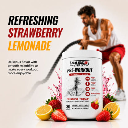 Based Vitality Pre-Workout Strawberry Lemonade