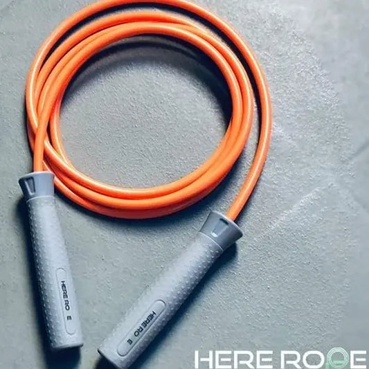 Hererope Weighted Jump Rope for Fitness Durable 8MM Cable 1/2Lb Heavy Jump Rope, Ergonomic Grip, Ball Bearing, Adjustable Jump Rope Weighted for Men Women, Crossfit, Muay Thai, MMA, High-Intensity Training