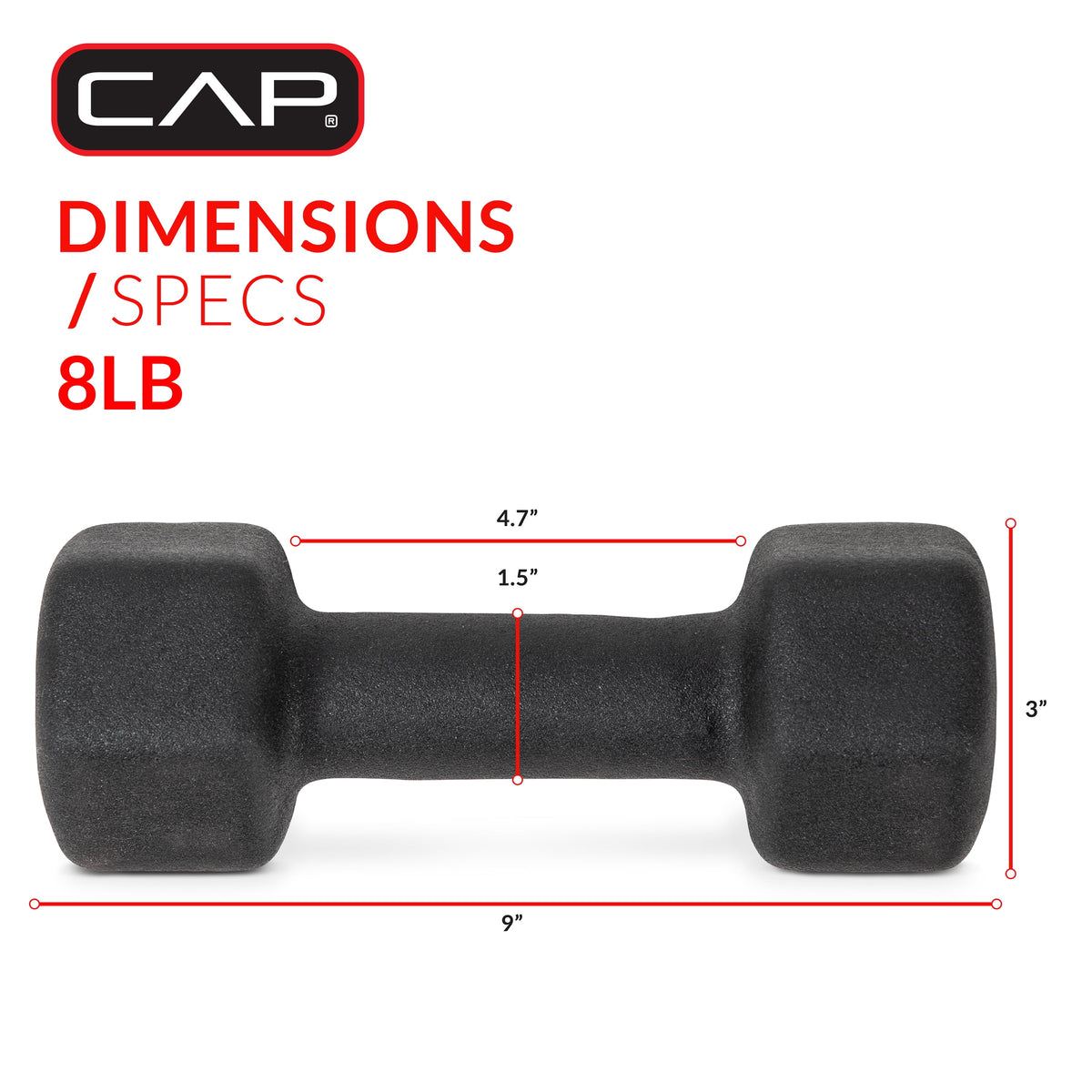Barbell 32 Lb Neoprene Dumbbell Set with Rack, Black