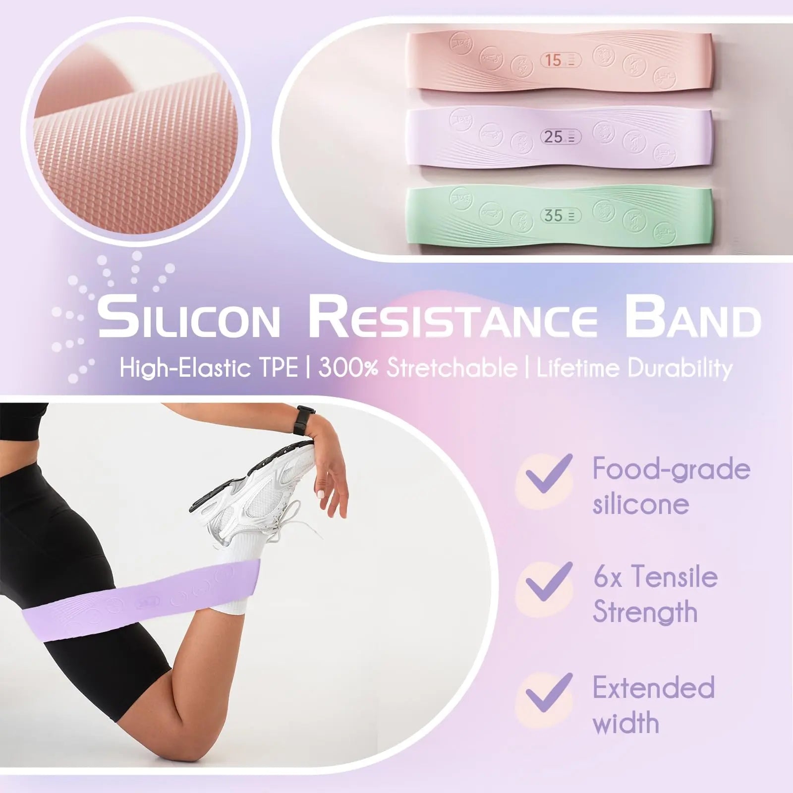14-Inch Pilates Ring Set - Home Pilates Equipment, Yoga Equipment with Dual Padded Handles, Exercise Ball, Durable Elastic Bands (15,25,35 Lbs) for Functional Training Workout & Body Toning