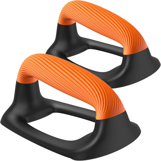 Push up Bars, Pushup Stands with Thickened Soft Plastic Handle, Stable and Non-Slip Base, Pushup Handles Perfect for Floor Strength Training