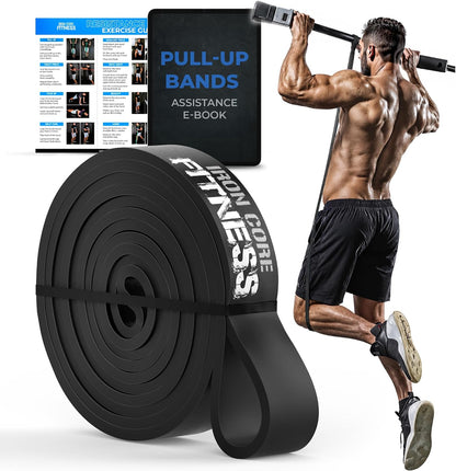 Pull up Assistance Resistance Bands - Long Loop Power Bands for Men and Women - Strength Power Flexibility Training at Home & Gym - Ebooks & Workout Chart Included by