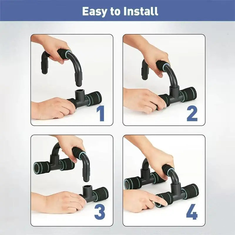 Portable Push-Up Handles - Non-Slip Bars for Chest, Arm and Core Exercise Tools - Home Gym Essentials, Fitness Enthusiast Essentials, Exercise Equipment, Push-Ups, Gym Supplies Push up Stand Push Board