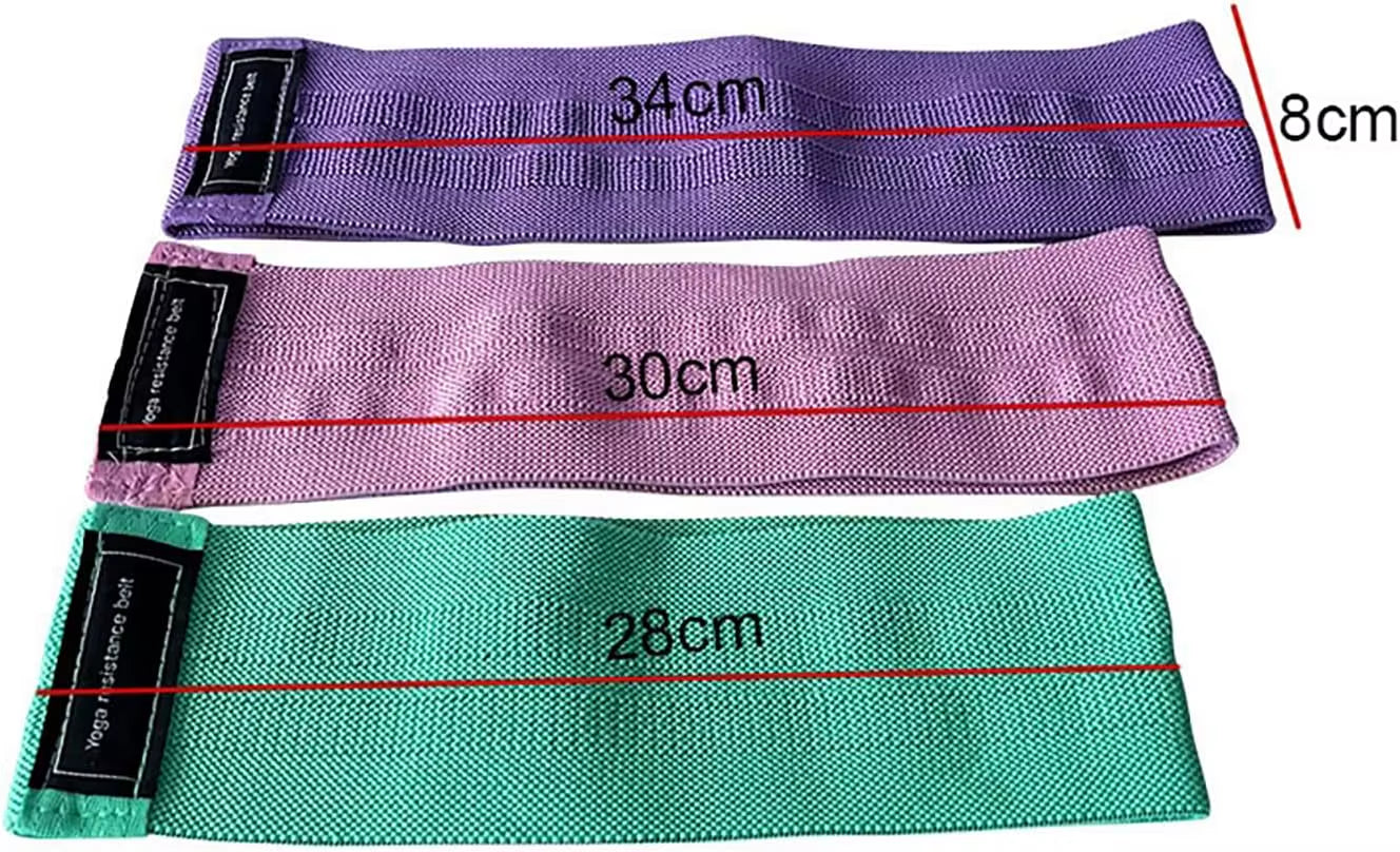Resistance Bands for Working Out, Fabric Exercise Bands for Legs and Butt, Workout Bands for Women and Men for Yoga Starter Set