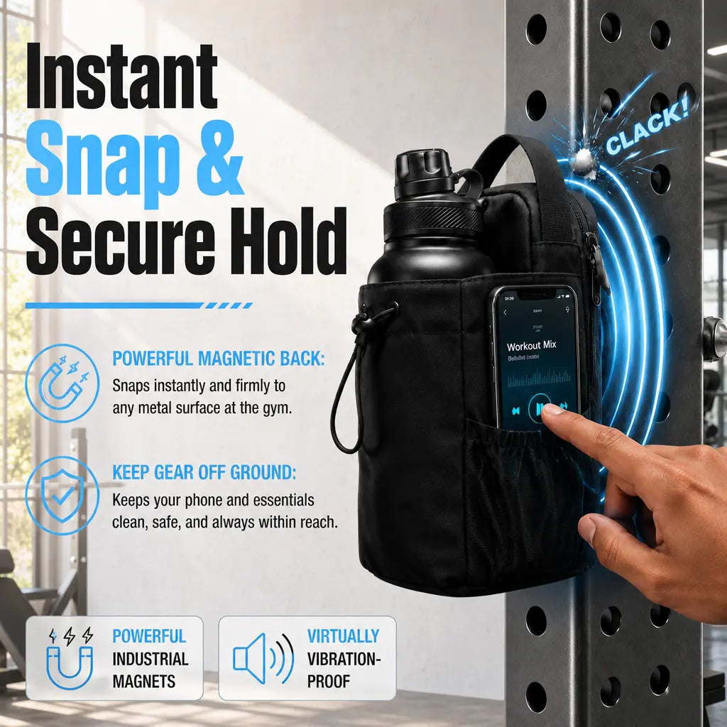 Crossbody Bag for Men and Women, Portable Sling Bag with Multi Pocket Storage Organizer, Waterproof Utility Pouch with Magnetic Closure, Compact Gym Workout Bag for Travel, Sports, Outdoor Activities and Everyday Carry Homeessentials